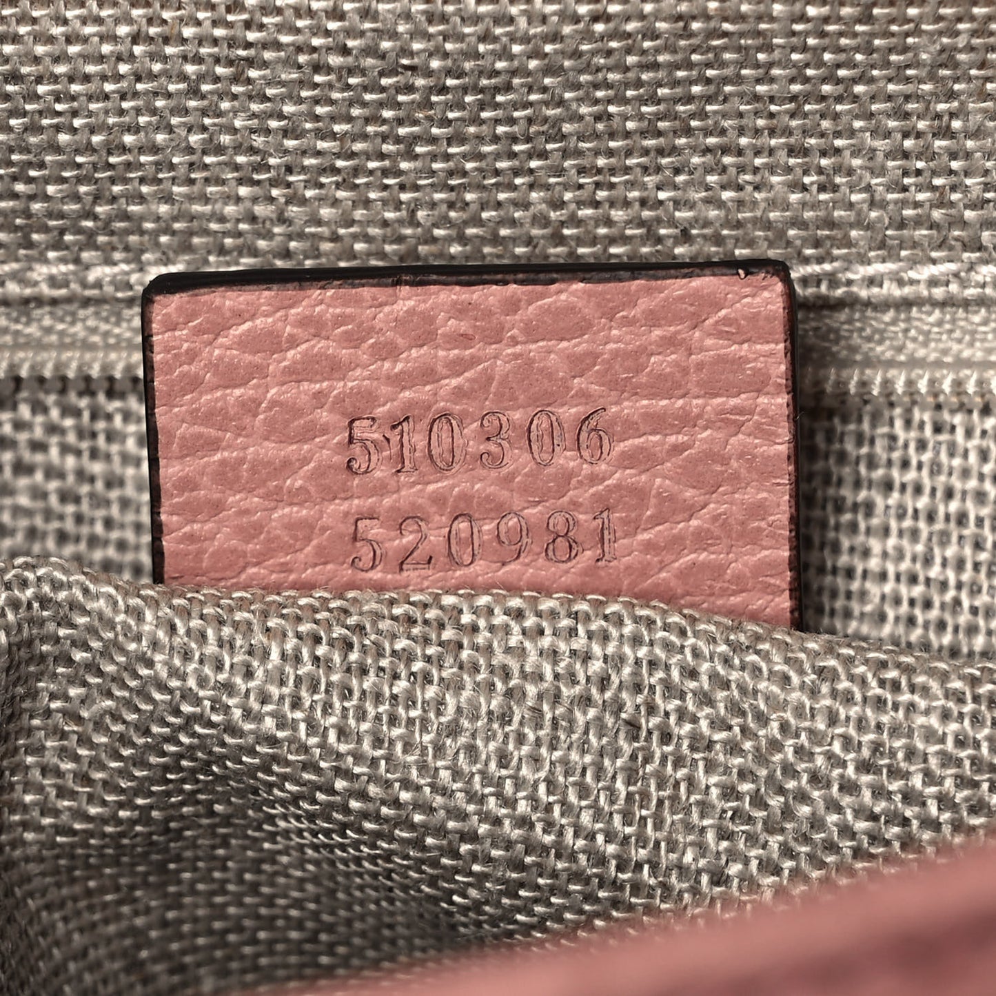 Dollar Calfskin Medium Interlocking G Top Handle Shoulder Bag Soft Pink