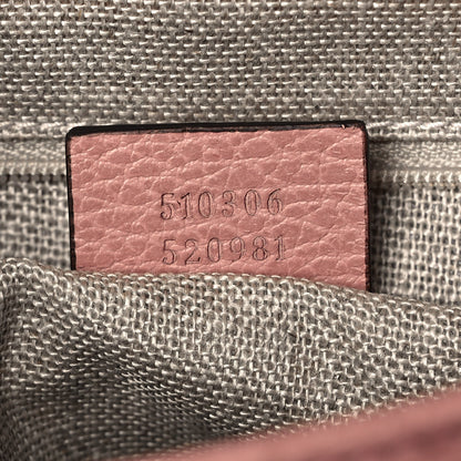 Gucci Dollar Calfskin Medium Interlocking G Top Handle Shoulder Bag Soft Pink 6 of 8