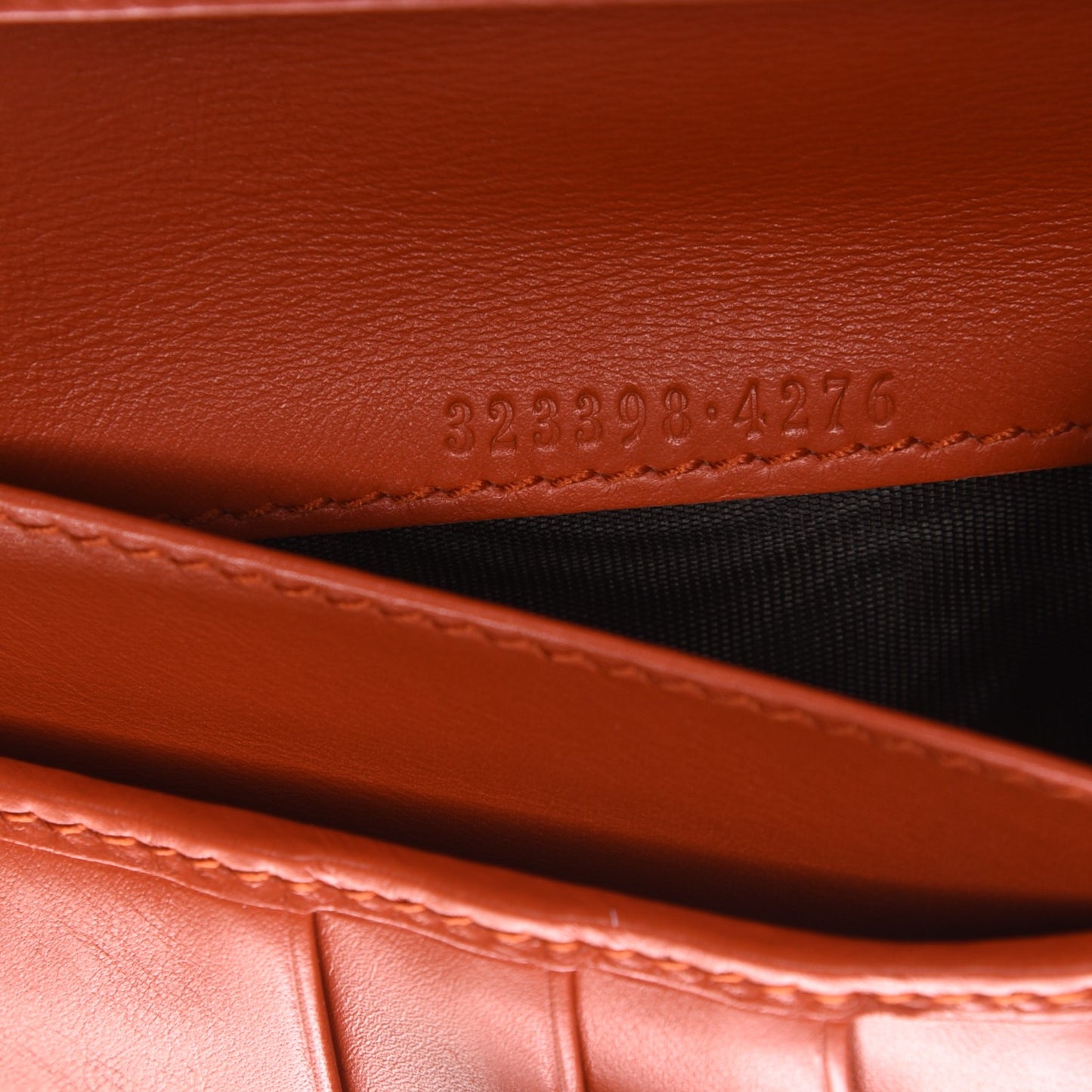 Guccissima Bree Long Flap Wallet Orange