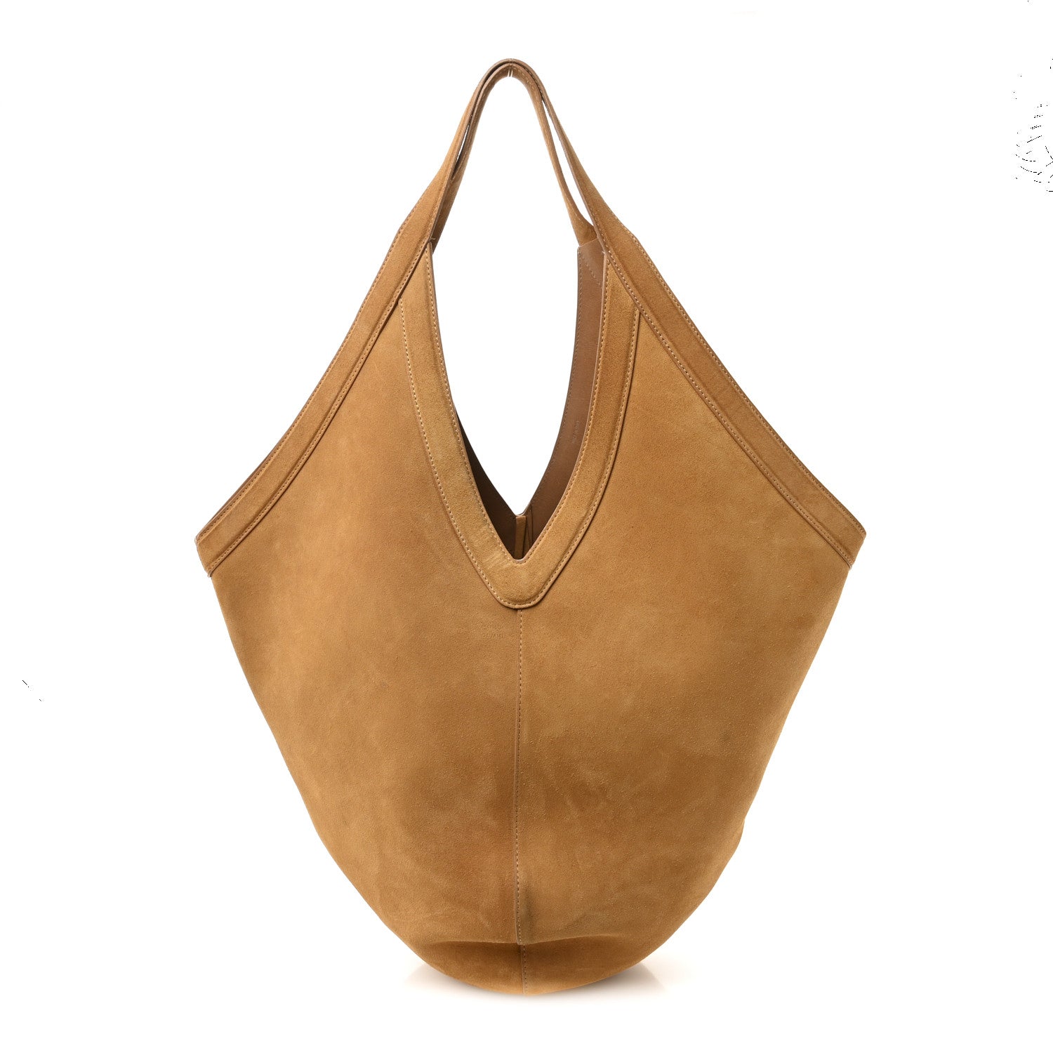 Mansur Gavriel Suede Soft M Hobo Caramel 1 of 12