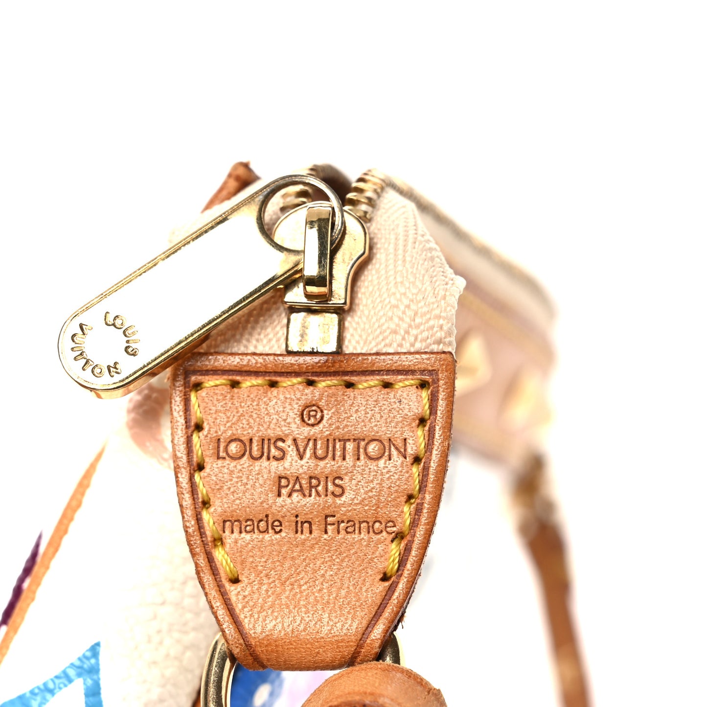 Monogram Multicolor Pochette Accessories White