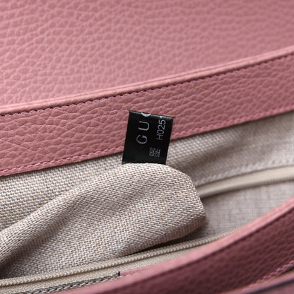 Gucci Dollar Calfskin Interlocking G Top Handle Shoulder Bag Soft Pink 9 of 16