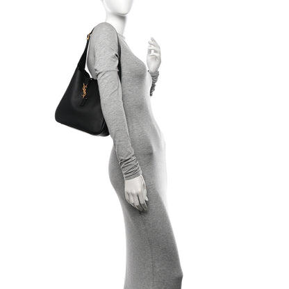 Saint Laurent Grained Calfskin Small Le 5 A 7 Soft Hobo Black 2 of 9