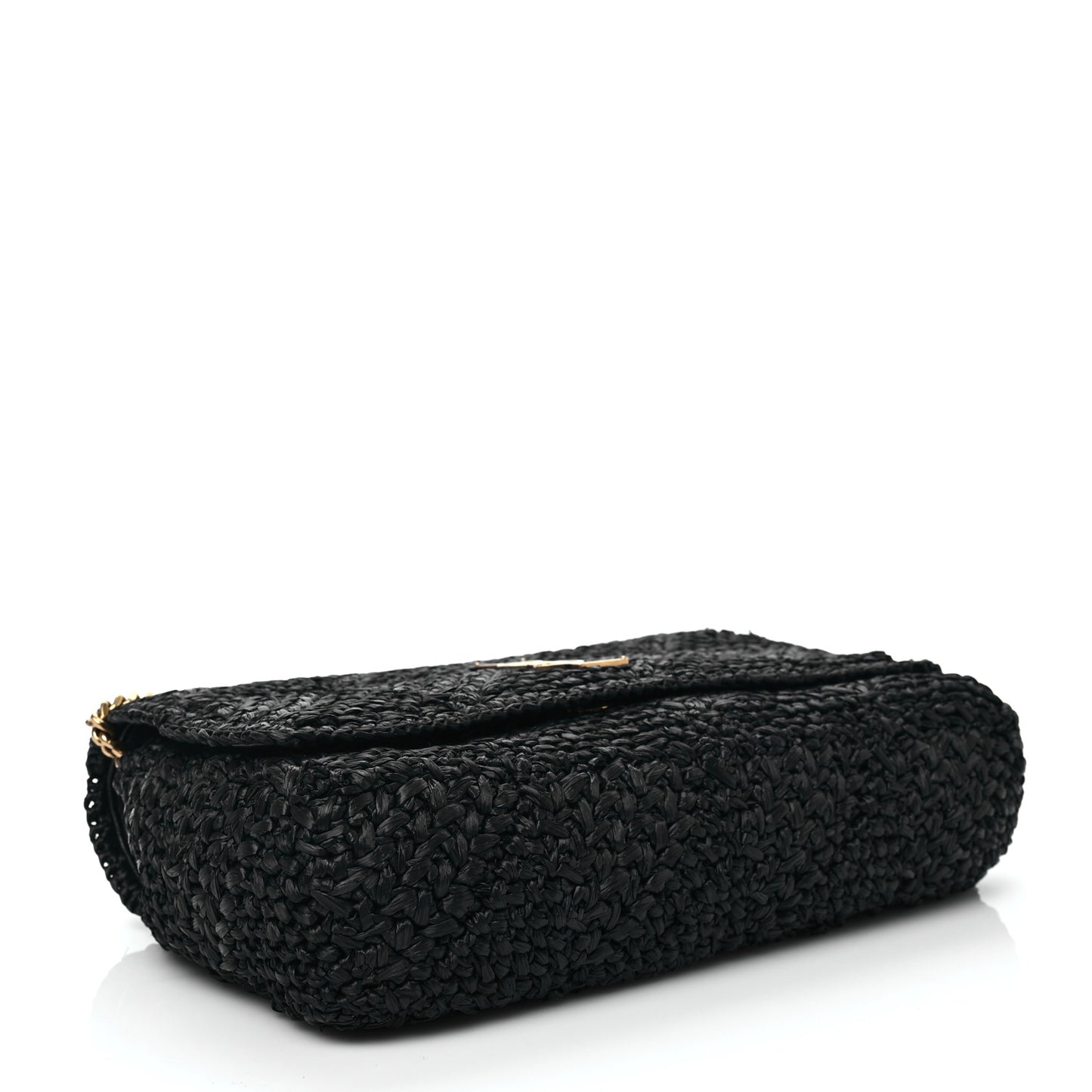 Raffia Monogram Medium Jamie Black