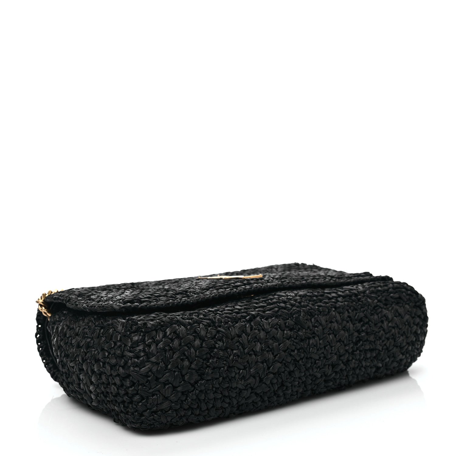 Saint Laurent Raffia Monogram Medium Jamie Black 4 of 7