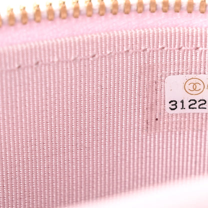 Chanel Caviar Quilted Vertical Coco Beauty Vanity Case With Chain Pale Pink 6 of 11