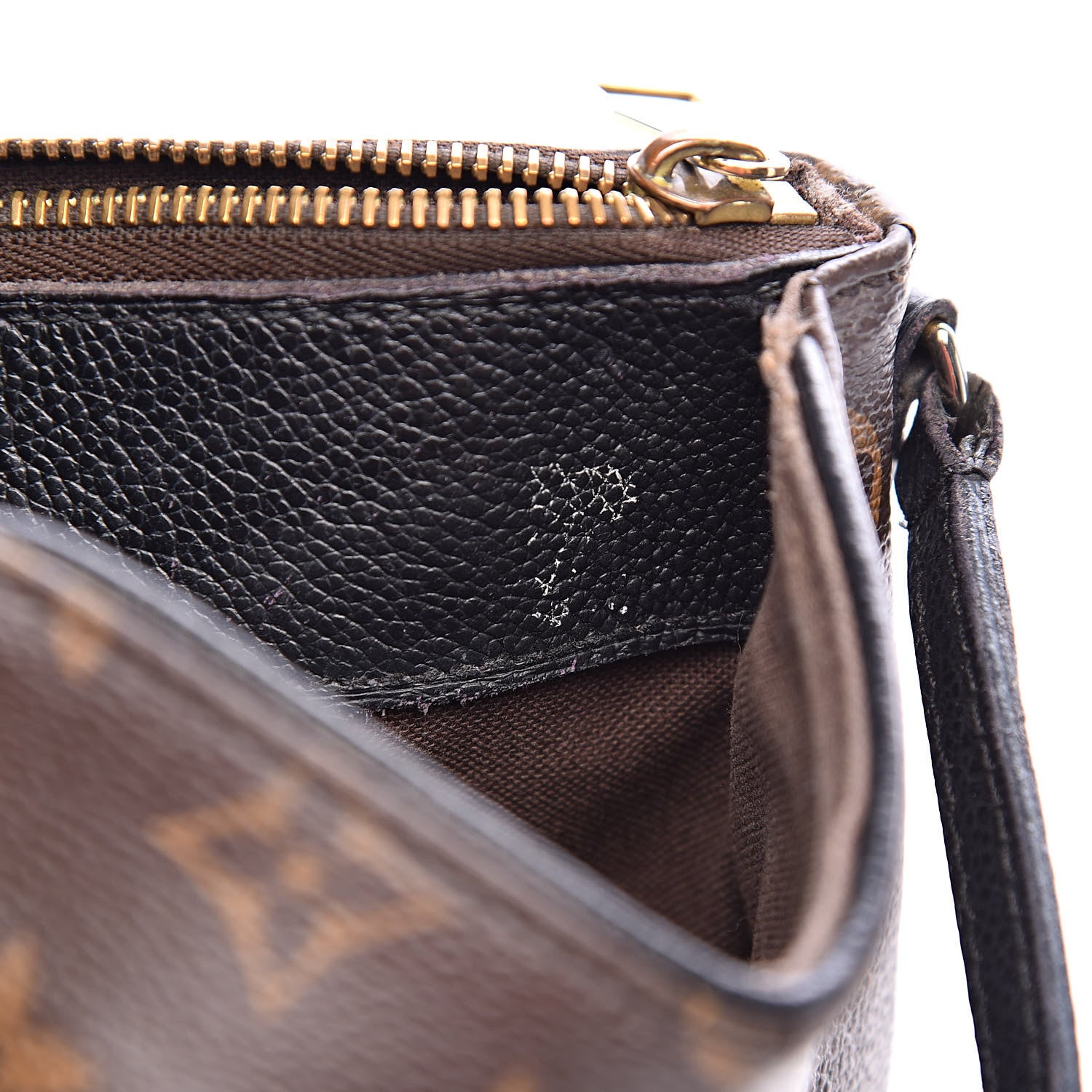 Louis Vuitton Monogram Pallas Clutch Black 7 of 10