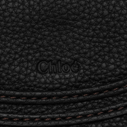Chloe Calfskin Medium Marcie Round Crossbody Bag Black 6 of 8