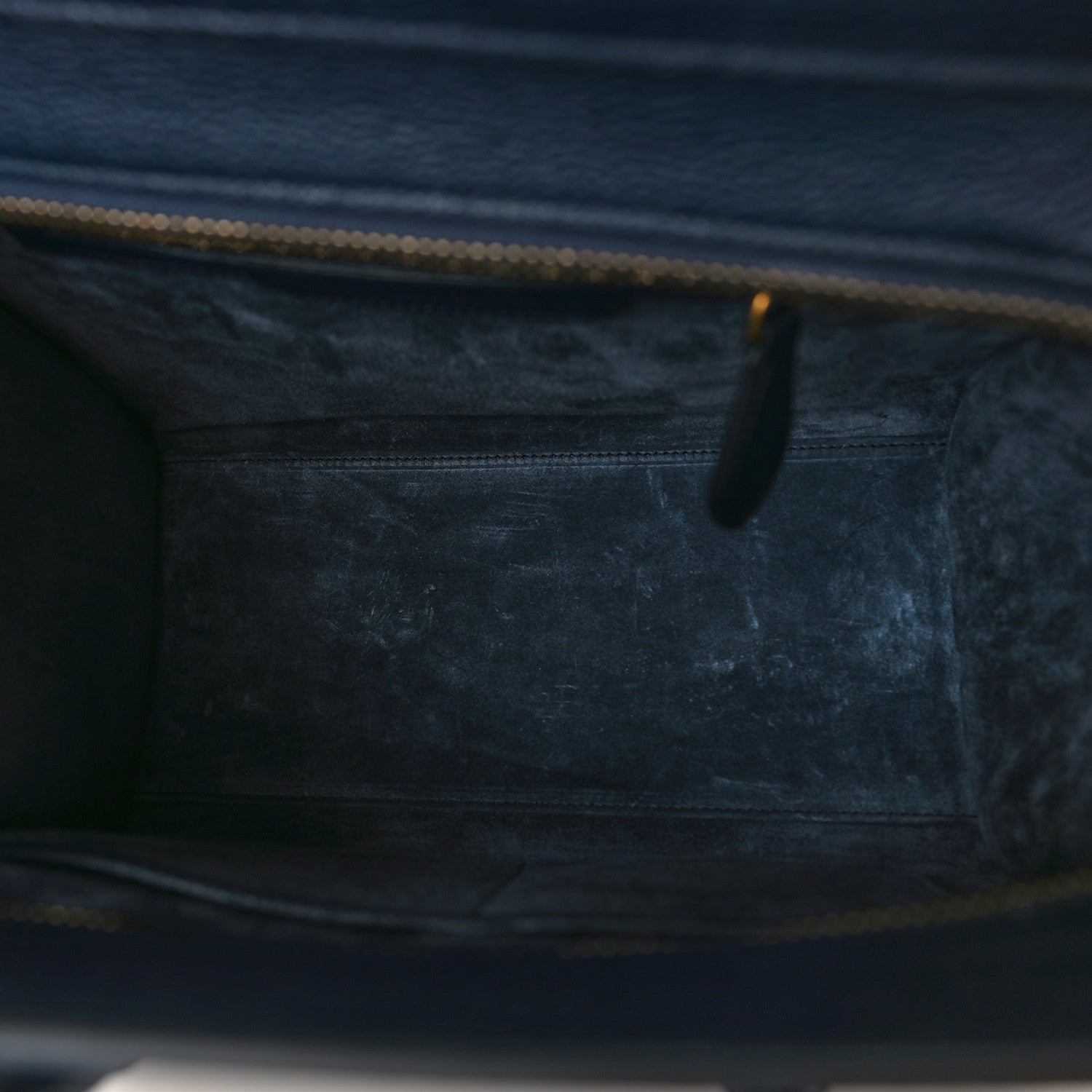 Celine Drummed Calfskin Micro Luggage Marine 5 of 8