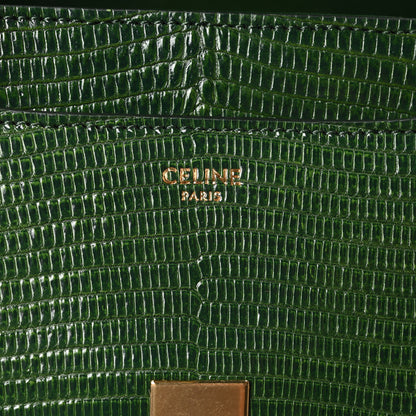 Celine Lizard Small 16 Top Handle Bag Green 5 of 10