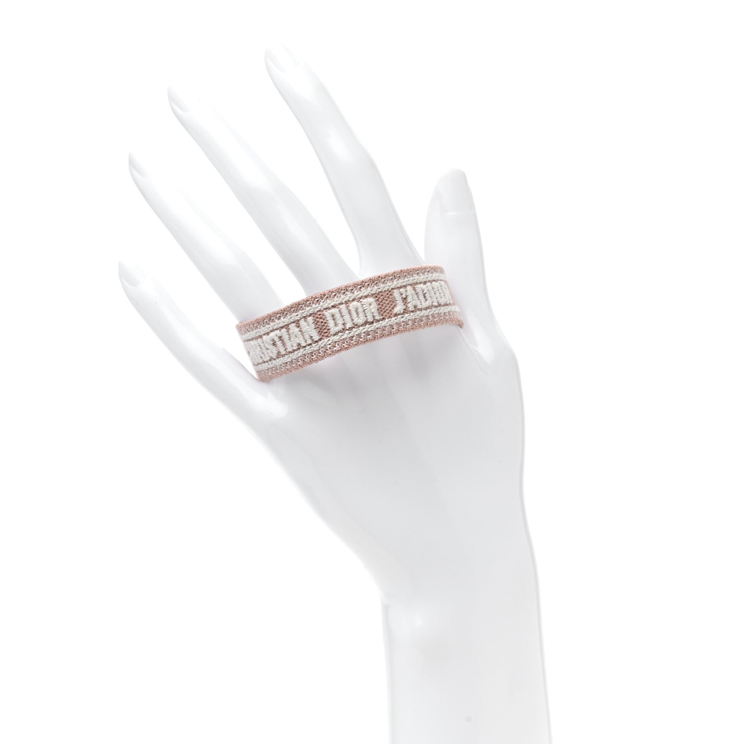 Christian Dior Woven Cotton J'Adior Friendship Bracelet Nude 2 of 3