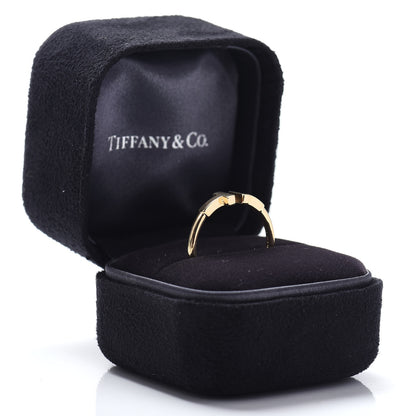 Tiffany 18K Yellow Gold T Wire Ring 56 7.5 6 of 6