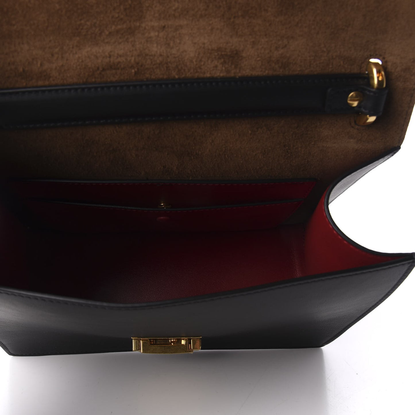 Vitello Grace Matte F is Fendi Kan U Shoulder Bag Black