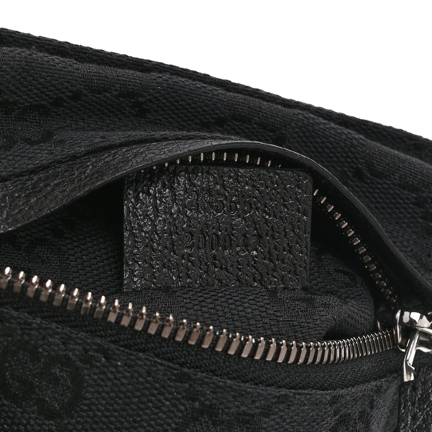 GG Monogram Double Pocket Belt Bag Black