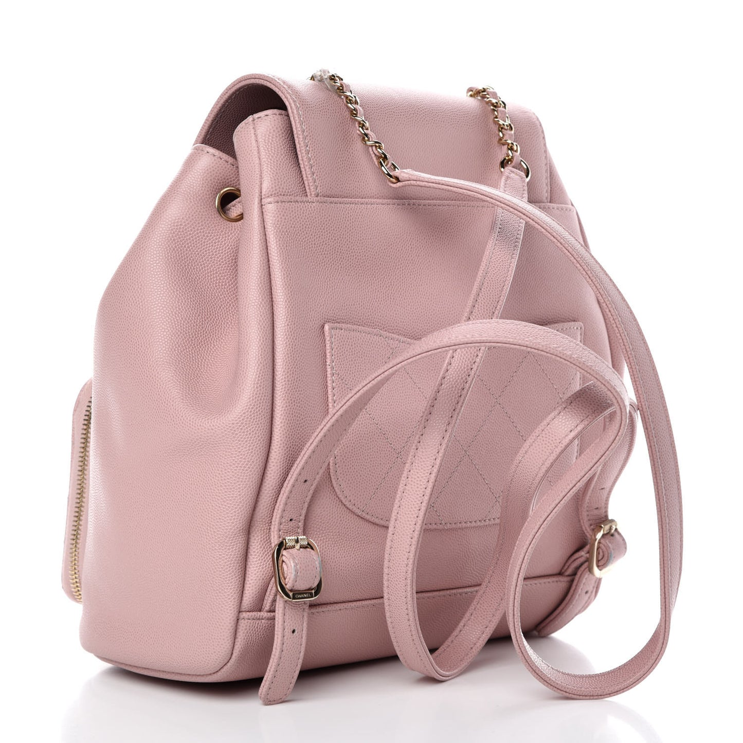 Caviar Quilted Business Affinity Backpack Pink