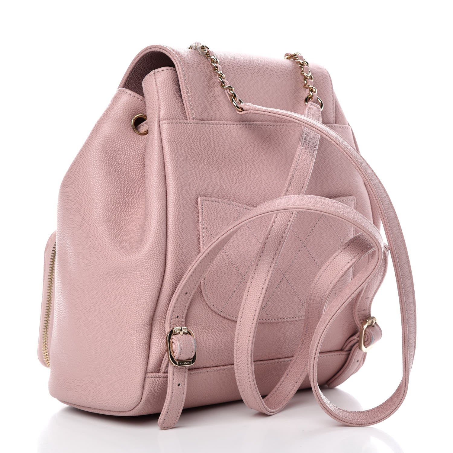 Chanel Caviar Quilted Business Affinity Backpack Pink 3 of 10