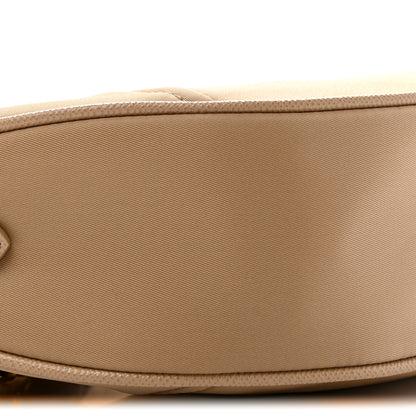 Prada Re-Nylon Saffiano Demi-lune Shoulder Bag Cammello 9 of 11