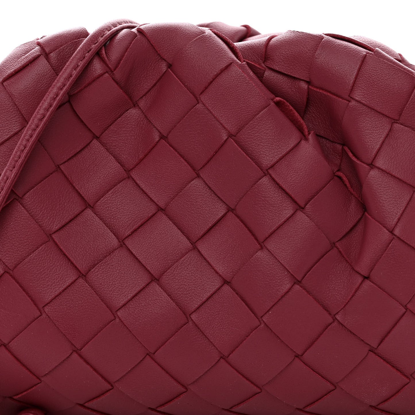 Nappa Intrecciato The Mini Pouch Amaranto