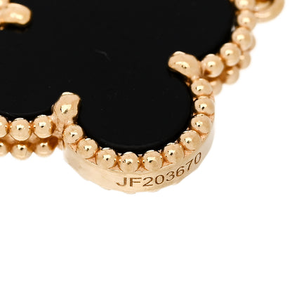 Van Cleef & Arpels VAN CLEEF & ARPELS 18K Yellow Gold Black Onyx 5 Motifs Vintage Alhambra Bracelet 4 of 5