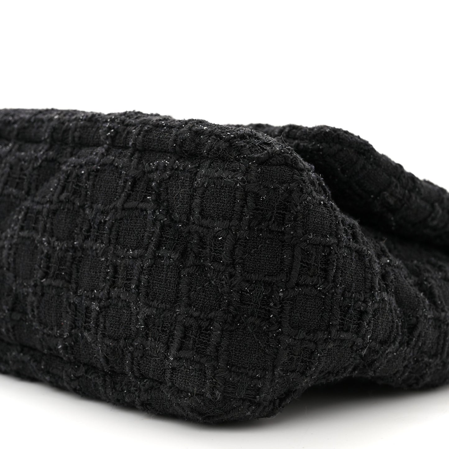 Tweed Quilted Medium Chanel 19 Flap Black