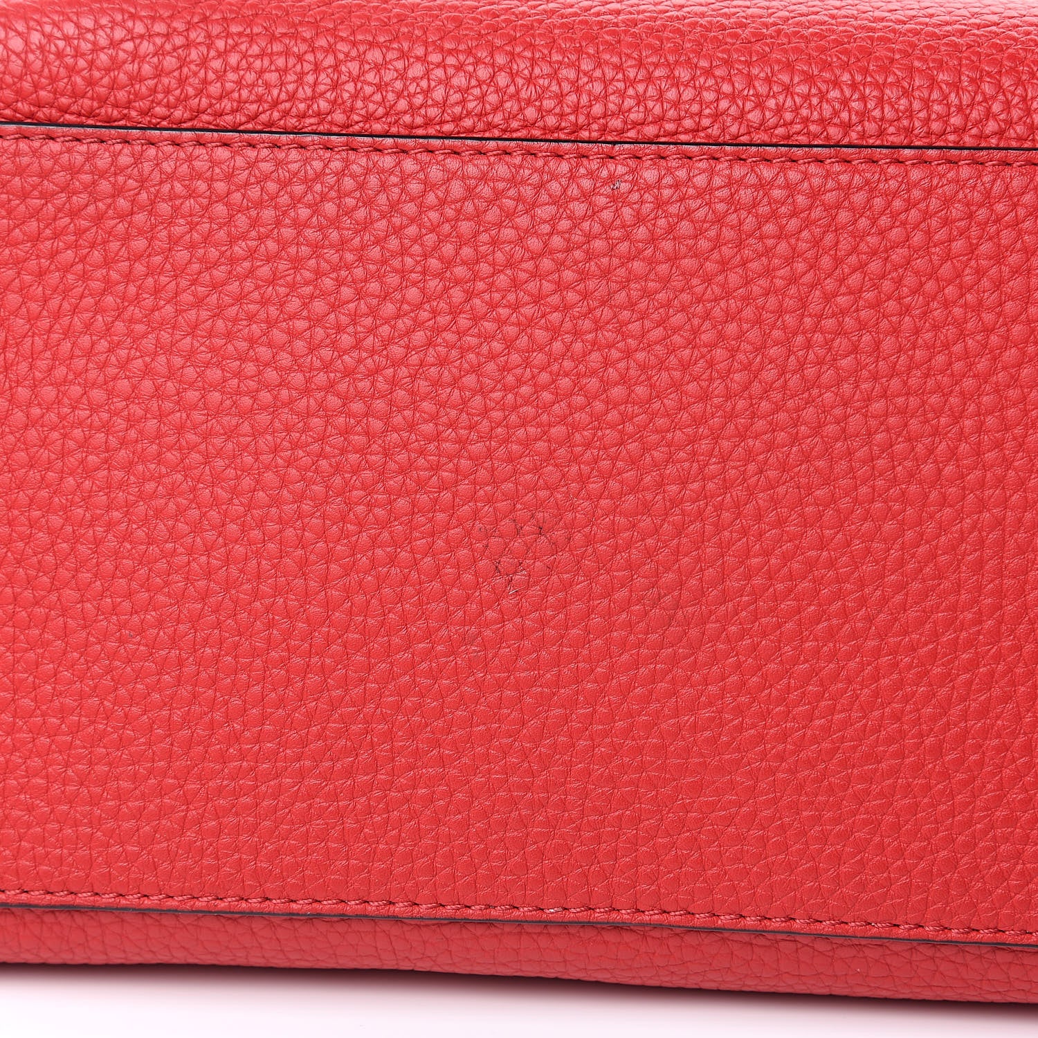 Valentino Garavani Grained Calfskin Rockstud Shoulder Tote Rouge Pur 8 of 11