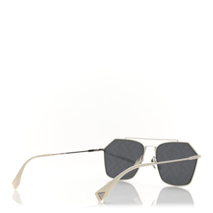 Fendi Metal Aviator Sunglasses FFM0022/S Silver 4 of 9