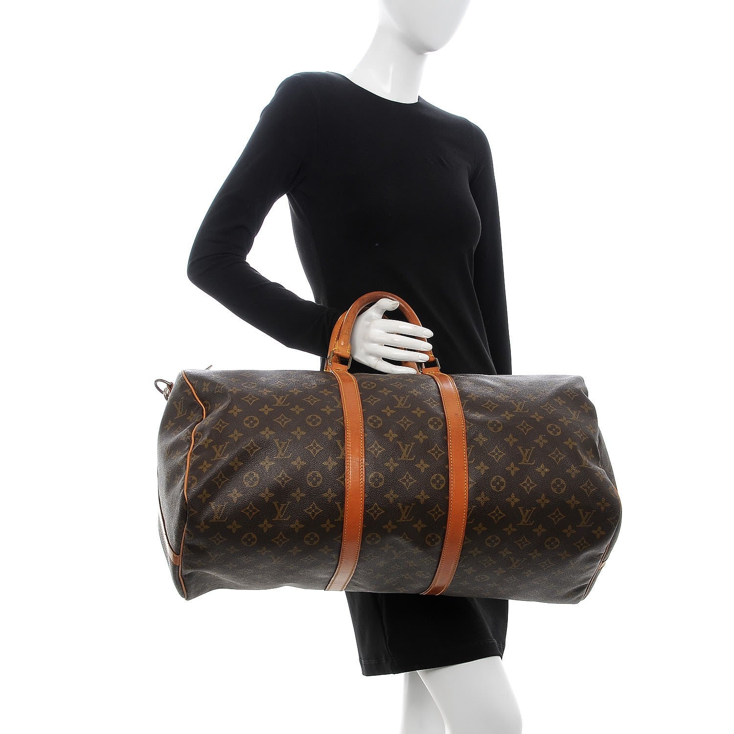 Louis Vuitton Monogram Keepall Bandouliere 55 3 of 12