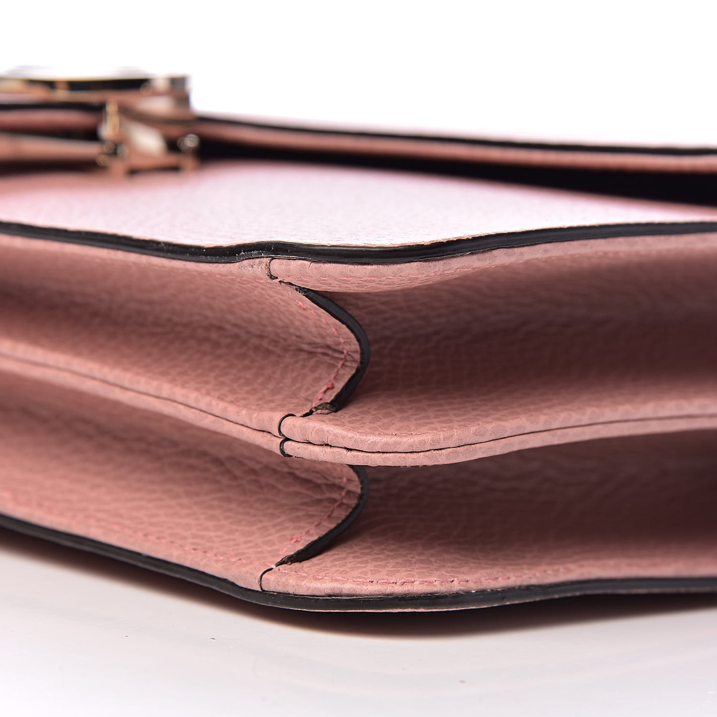 Dollar Calfskin Interlocking G Shoulder Bag Soft Pink