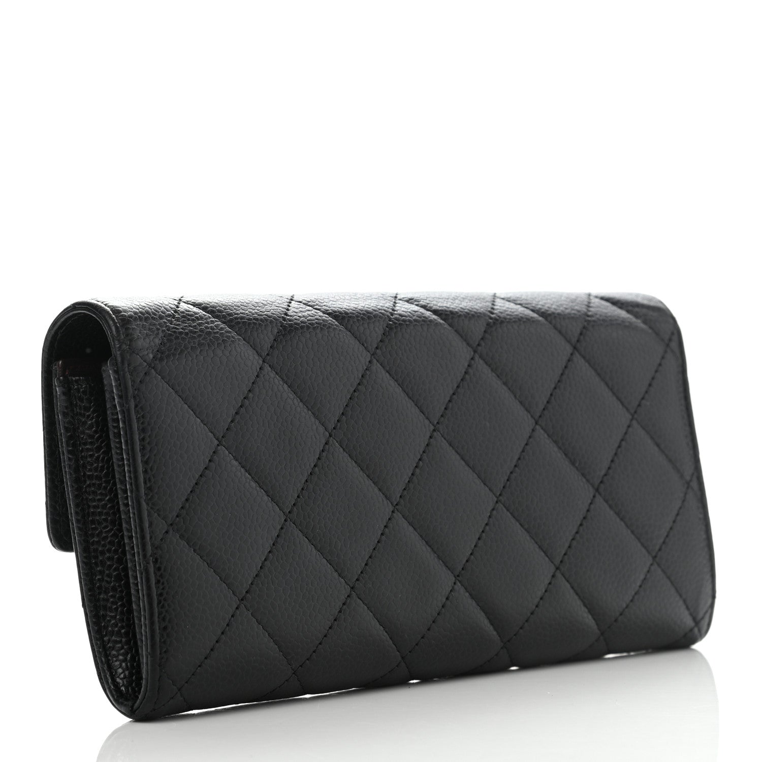 Chanel Caviar Quilted Large Flap Wallet Black 3 of 8