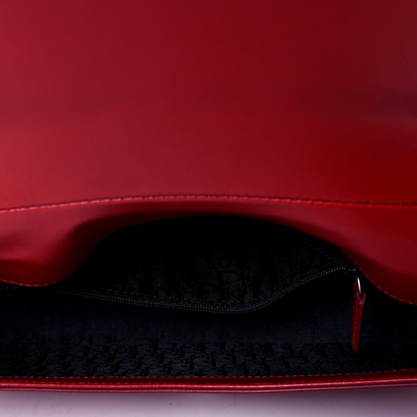 Glazed Calfskin Shoulder Bag Rouge