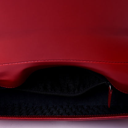 Christian Dior Glazed Calfskin Shoulder Bag Rouge 4 of 4
