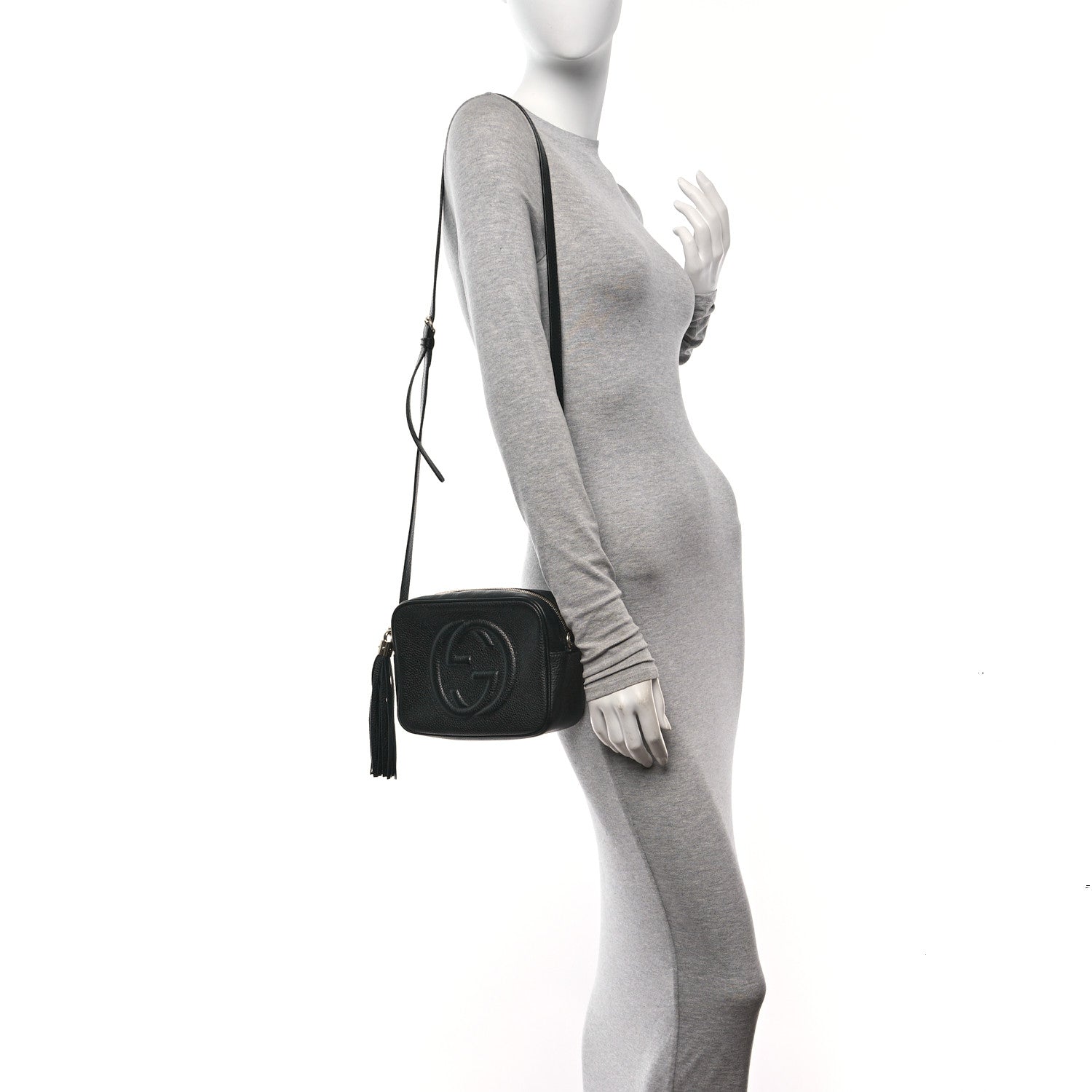 Gucci Pebbled Calfskin Small Soho Disco Bag Black 2 of 10