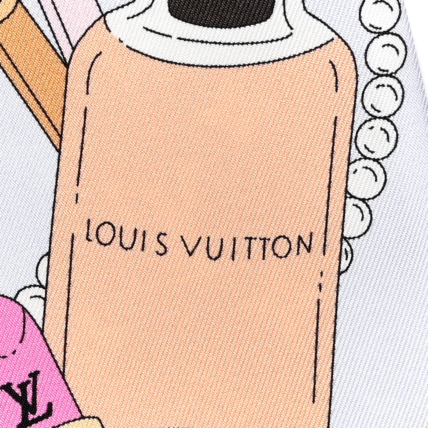 Louis Vuitton Silk Paris In Beauty Bandeau Light Grey 4 of 5