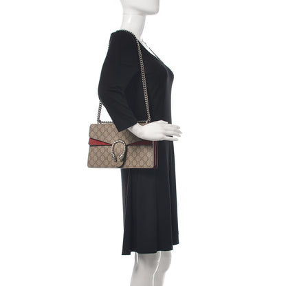 Gucci GG Supreme Monogram Small Dionysus Shoulder Bag Red 2 of 18
