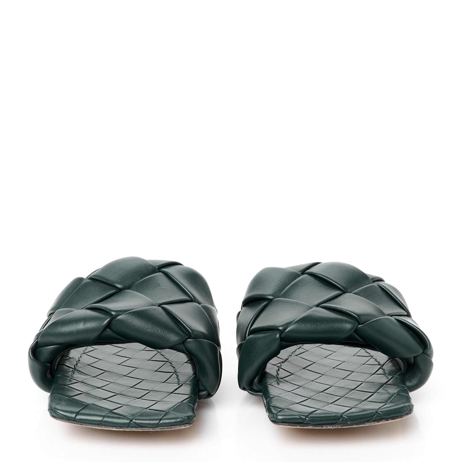 Bottega Veneta Nappa Maxi Intrecciato Lido Flat Sandals 39 Inkwell 3 of 8