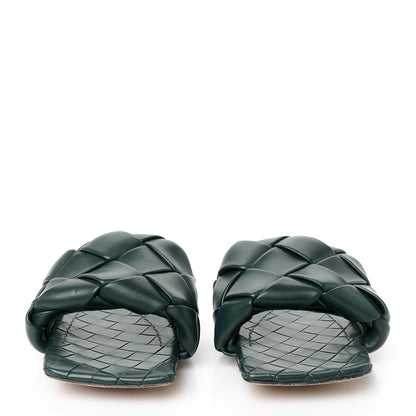 Bottega Veneta Nappa Maxi Intrecciato Lido Flat Sandals 39 Inkwell 3 of 8