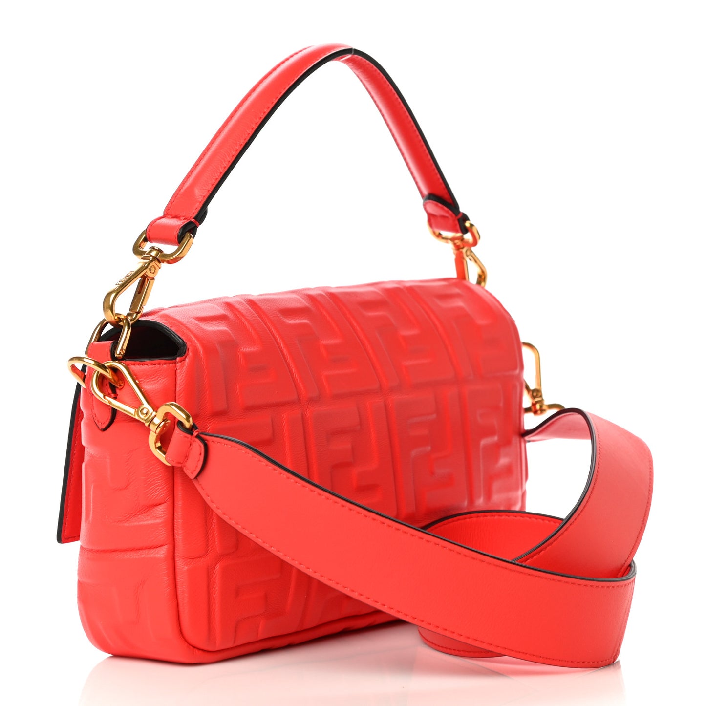 Nappa FF 1974 Embossed Baguette Tulipano