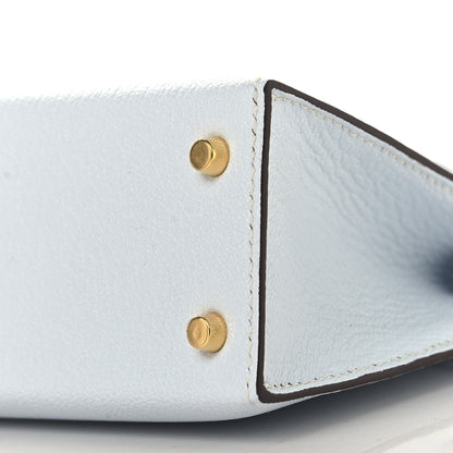 Hermes Chevre Mysore Mini Kelly Sellier 20 Bleu Brume Bleu Electrique 10 of 11