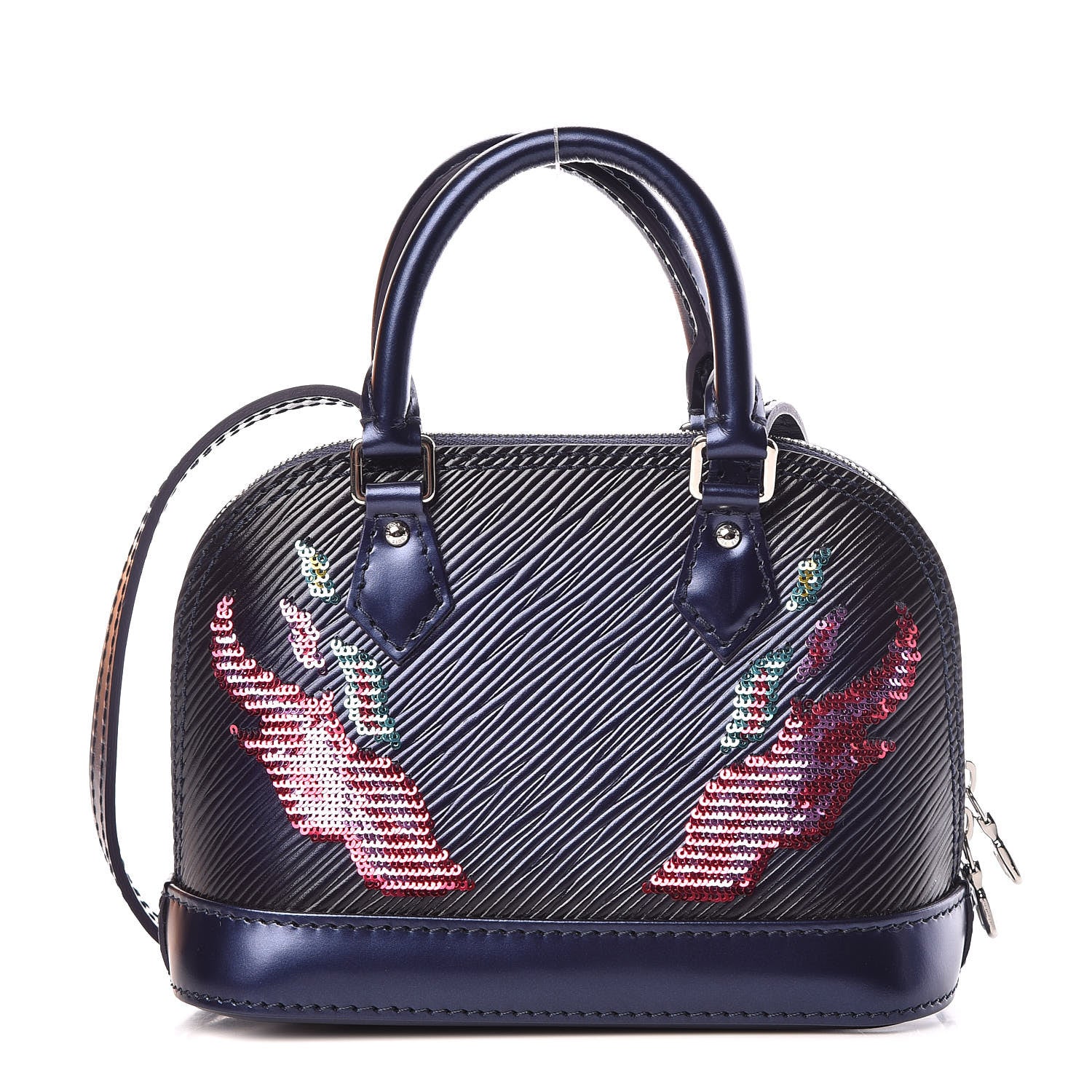 Louis Vuitton Epi Sequins Flame Alma Nano Blue Nuit 1 of 9