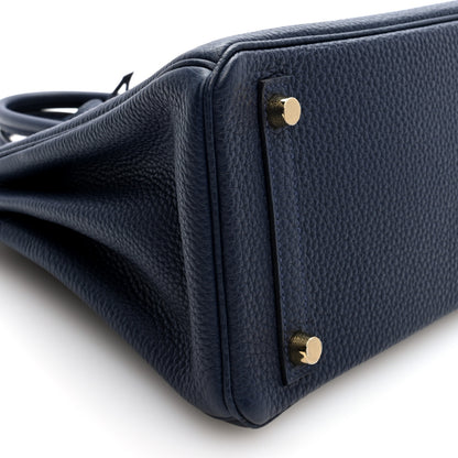 Hermes Togo Birkin 25 Bleu Nuit 9 of 11