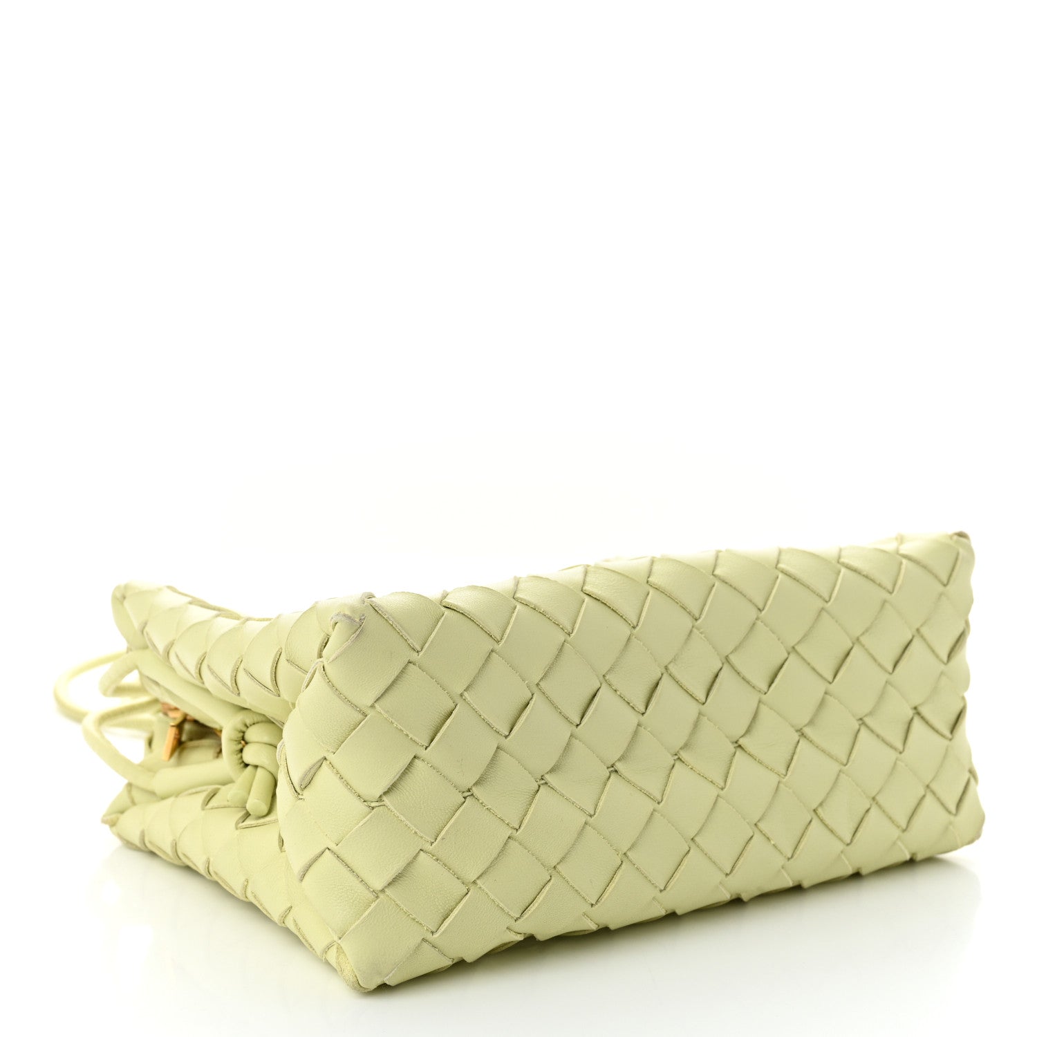 Bottega Veneta Nappa Intrecciato Small Loop Camera Bag Lemon Washed 4 of 10