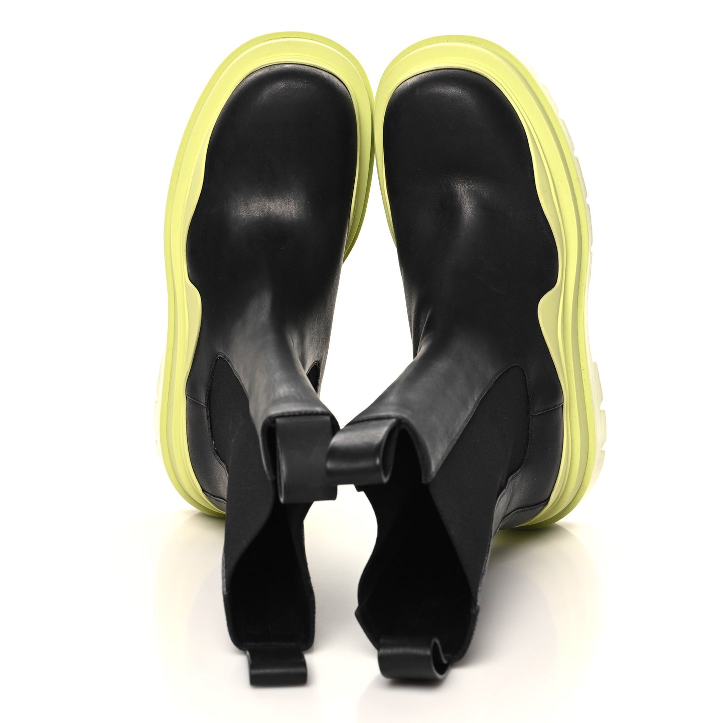 Calfskin The Tire Chelsea Boots 40.5 Black Seagrass