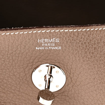 Hermes Taurillon Clemence Lindy 30 Etoupe 6 of 10