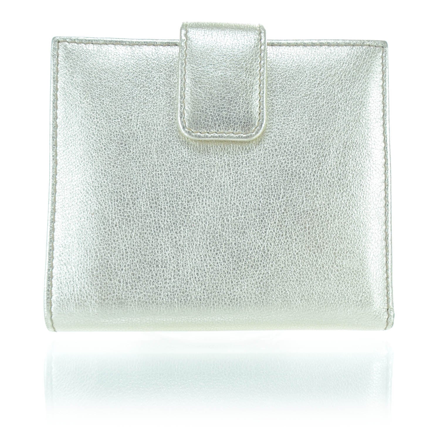 Gucci Leather Compact Britt Wallet Metallic 2 of 10
