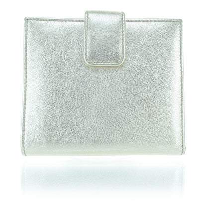 Gucci Leather Compact Britt Wallet Metallic 2 of 10