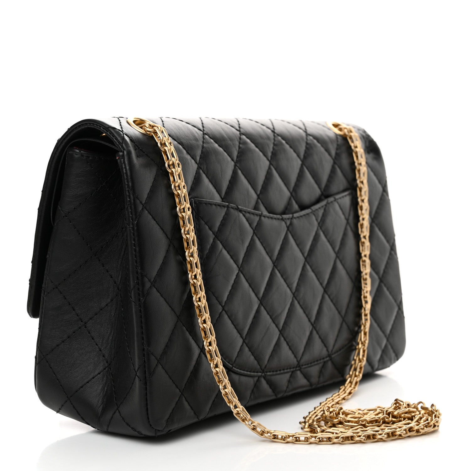 Chanel Aged Calfskin Quilted 2.55 Reissue 226 Flap Black 3 of 14