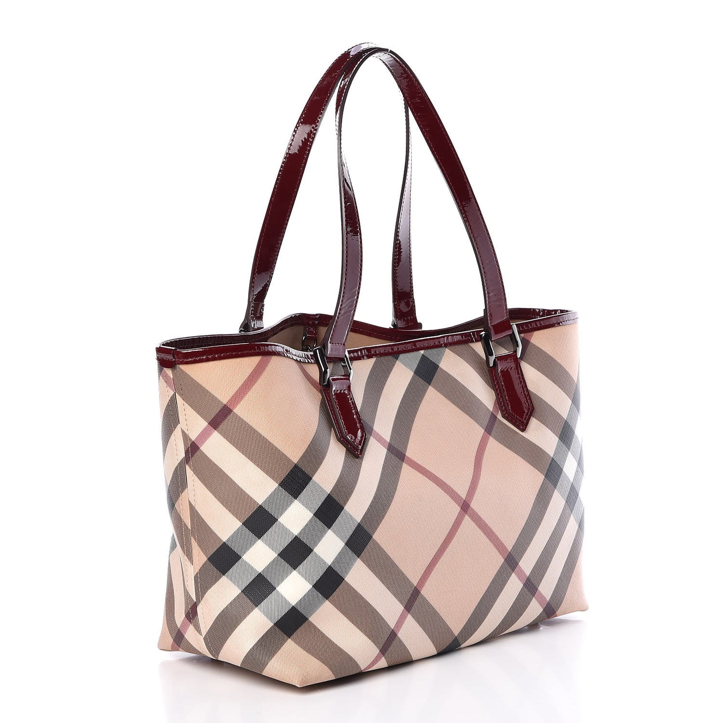 Supernova Check Small Nickie Tote Red