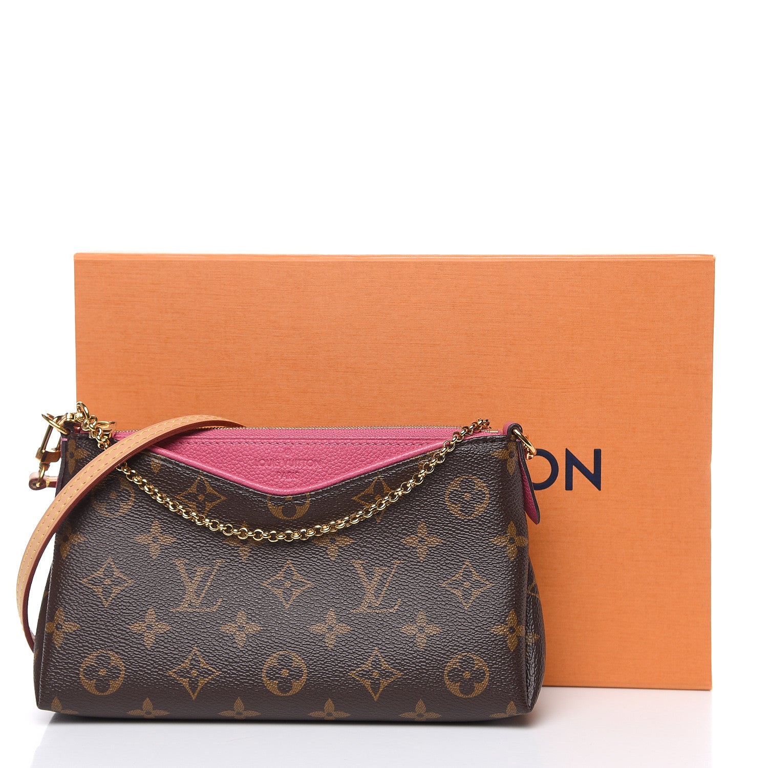 Louis Vuitton Monogram Pallas Clutch Rose Fizzy 11 of 11