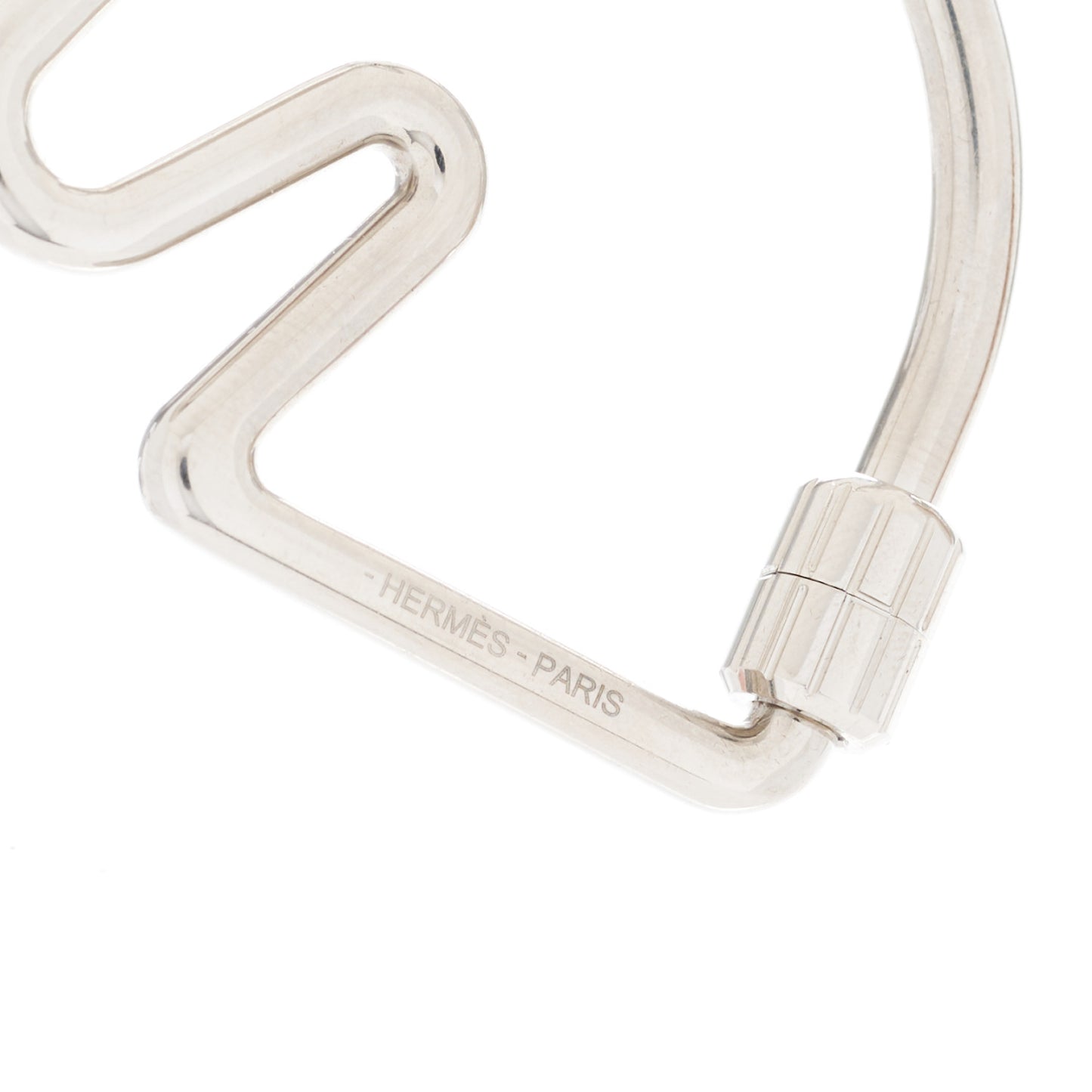 Palladium Cheval Key Ring