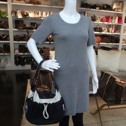 Chanel Canvas Sport Drawstring Hobo 2 of 12